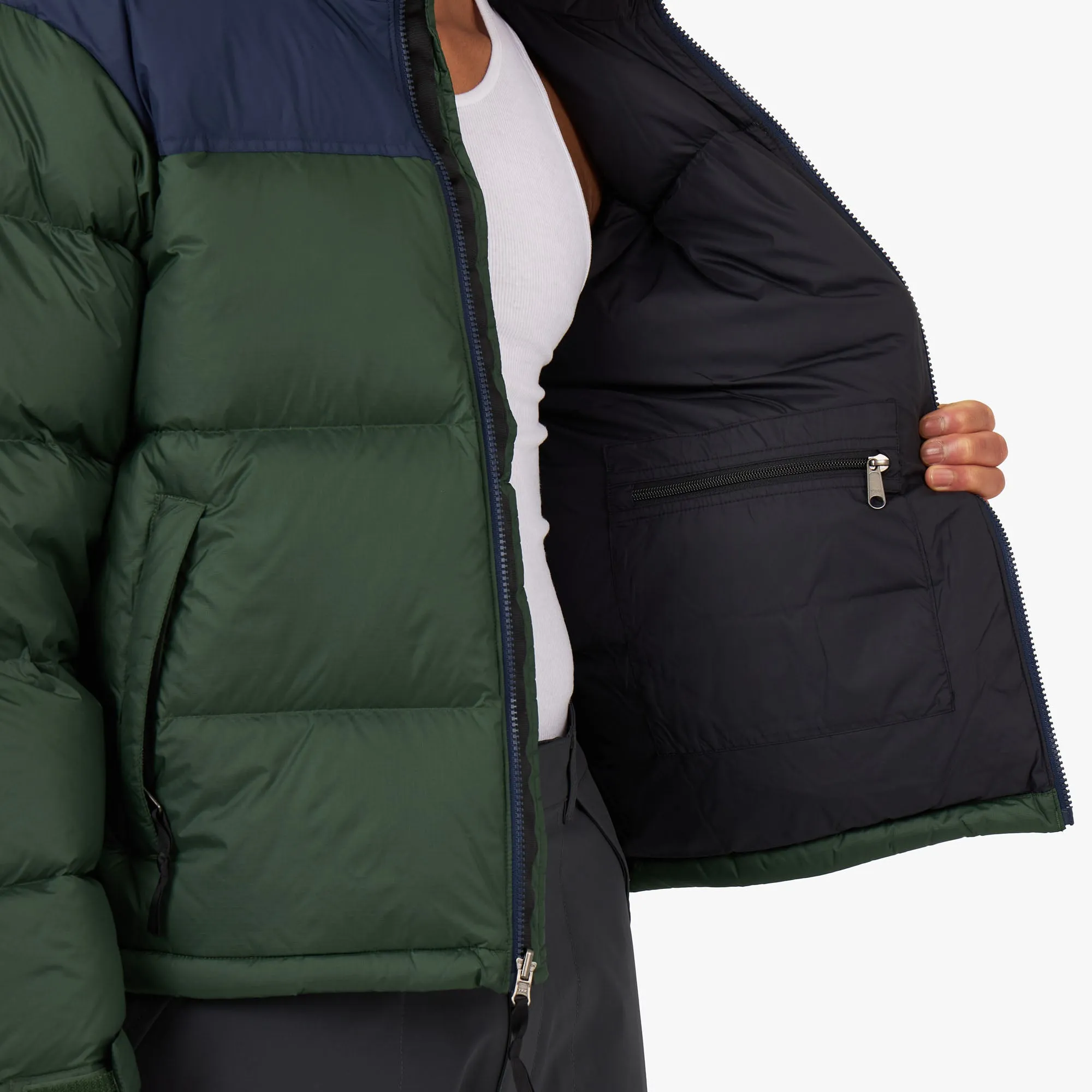 The North Face 1996 Retro Nuptse Jacket Pine Green / Summit Navy