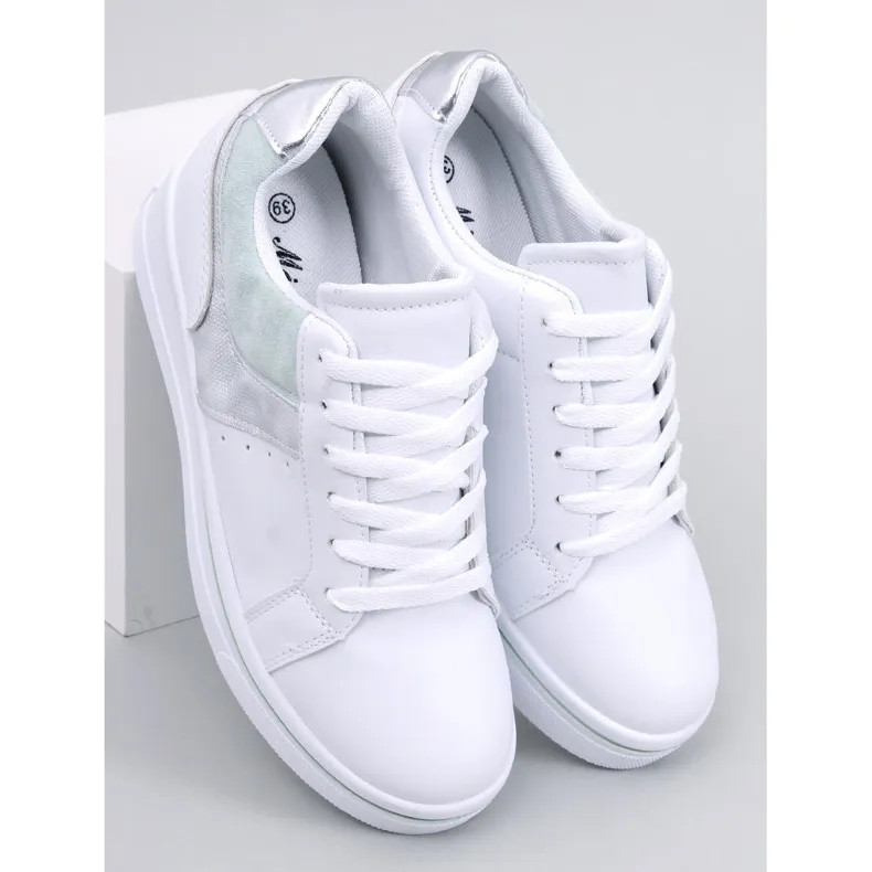 Tobey Green wedge sneakers white