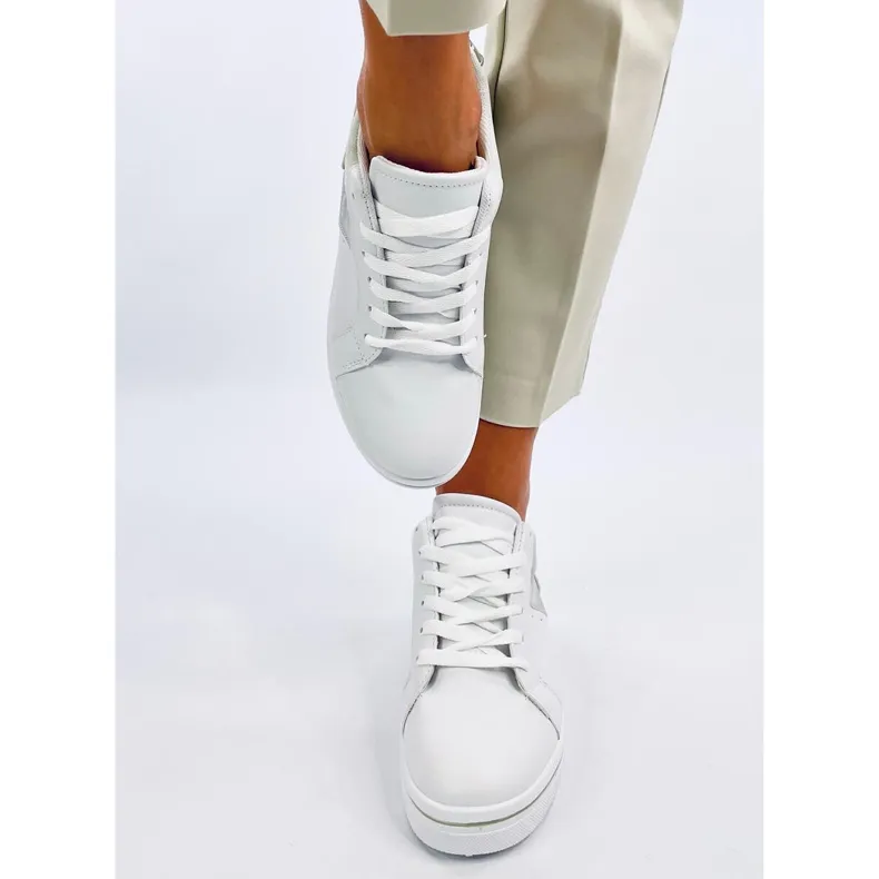 Tobey Green wedge sneakers white