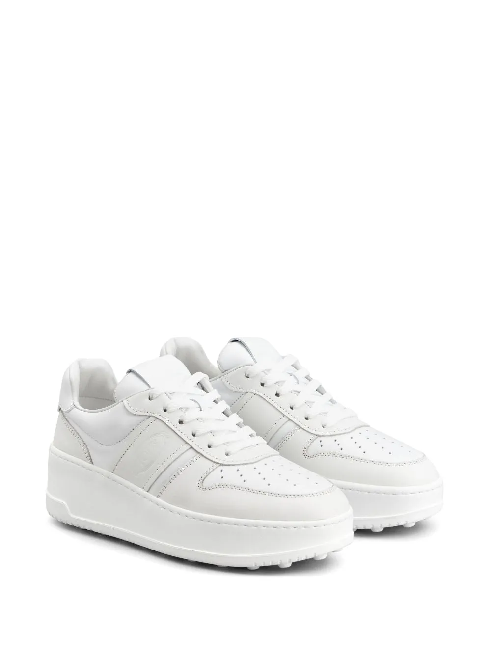 Tod's    Tod's Leather Platform Sneakers