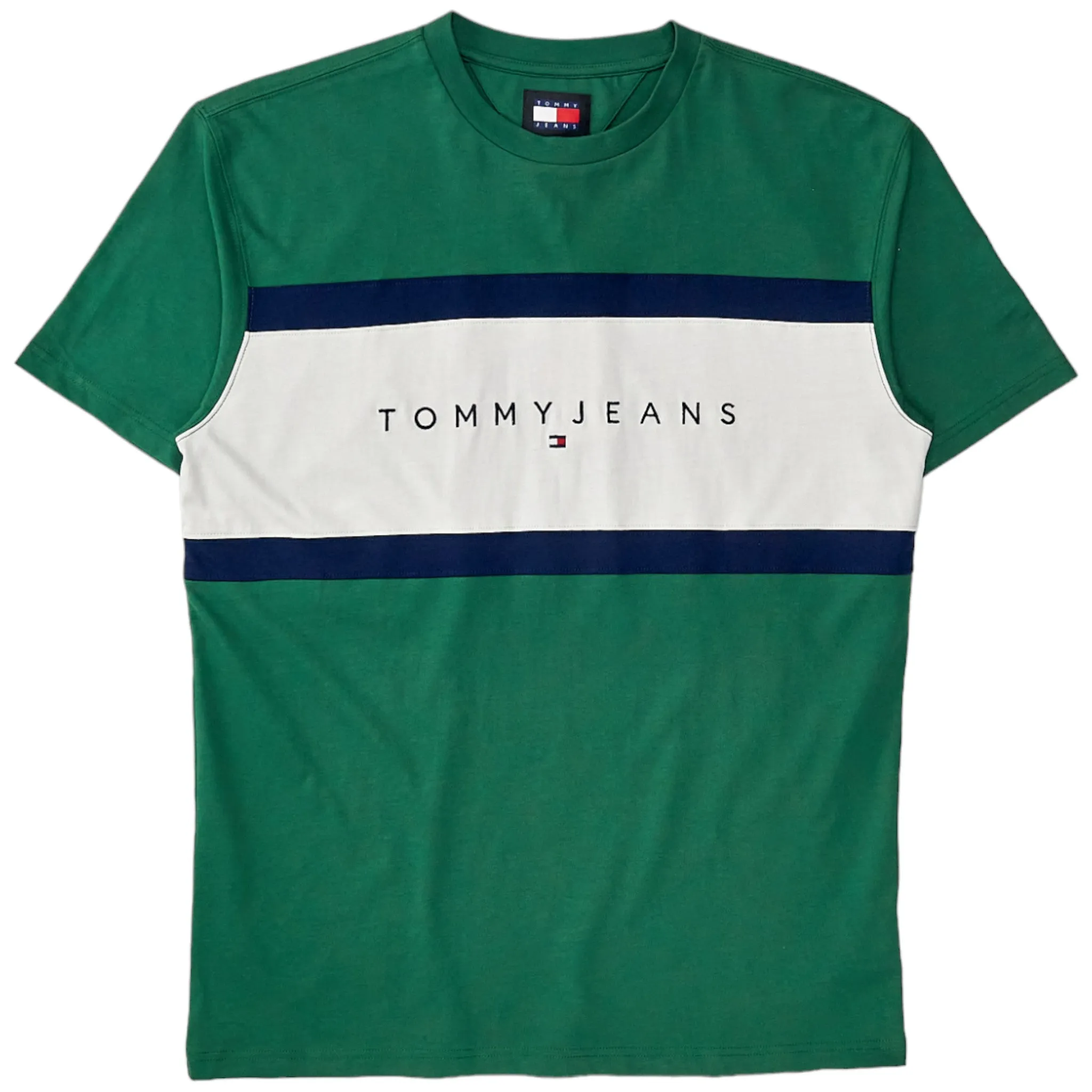 Tommy Jeans Green Panel Tee