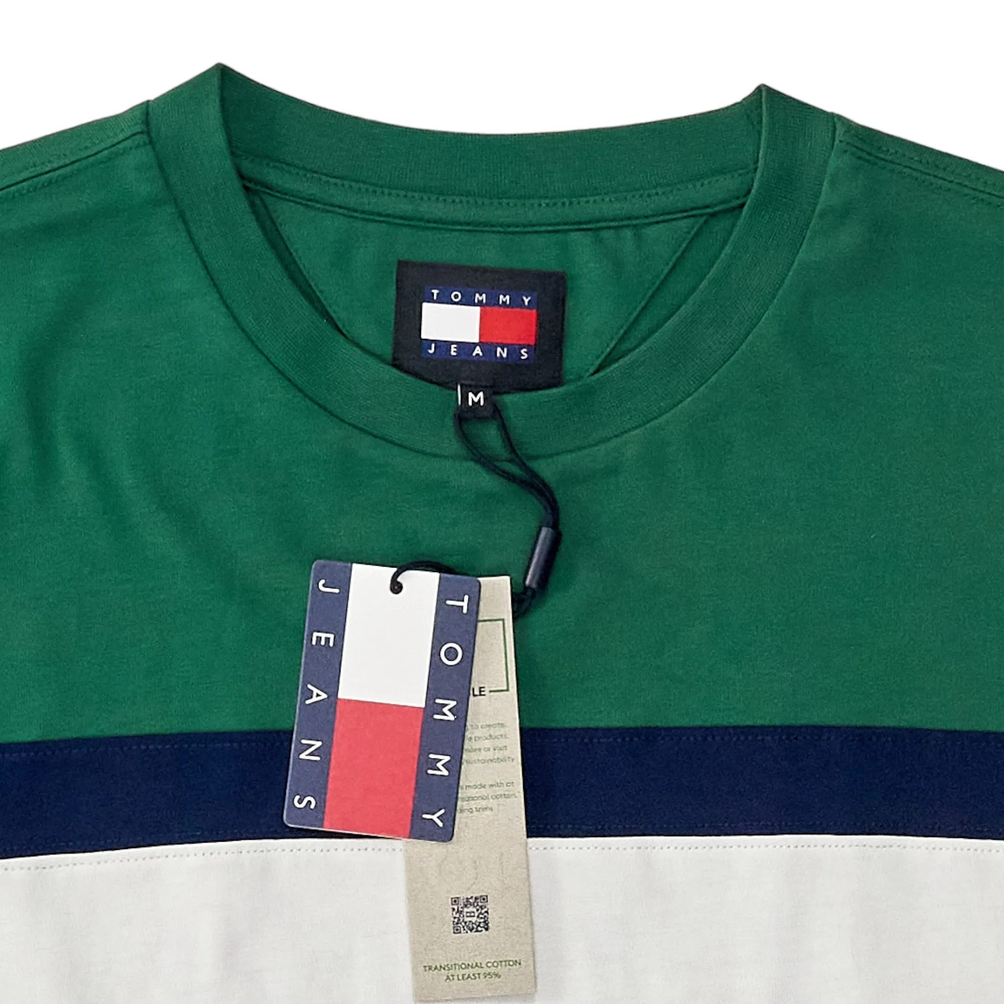 Tommy Jeans Green Panel Tee