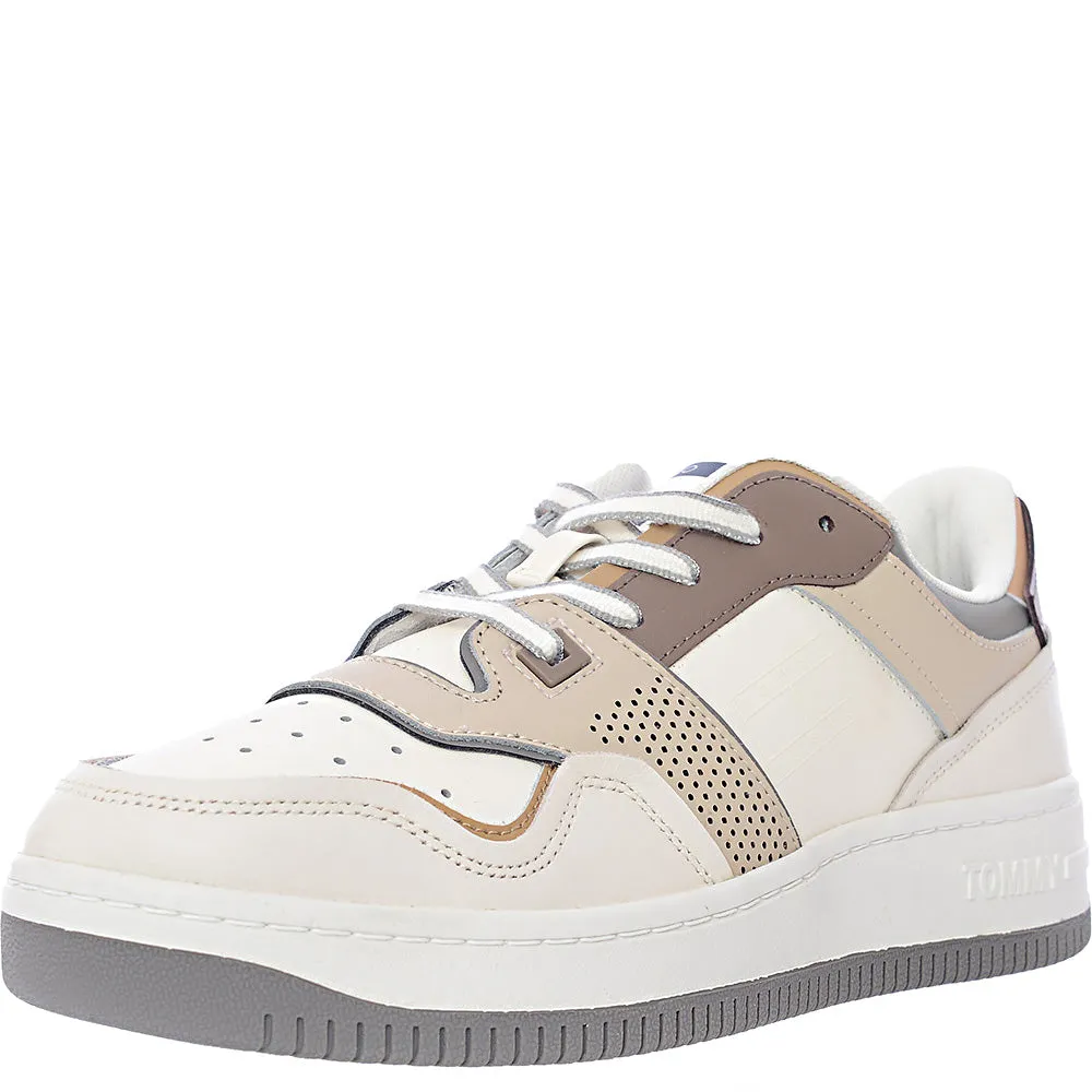 Tommy Jeans Men's Beige/White Elevated Basket Trainers