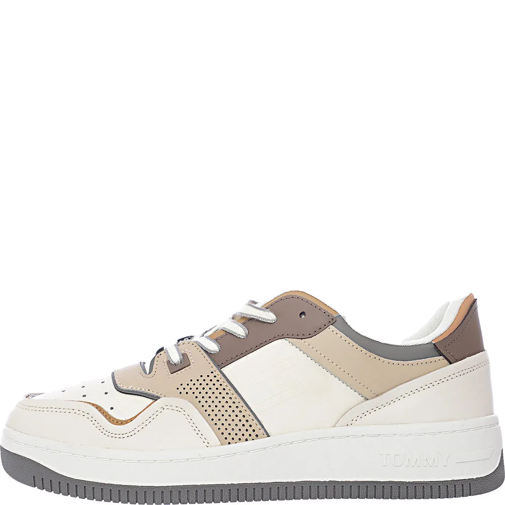 Tommy Jeans Men's Beige/White Elevated Basket Trainers