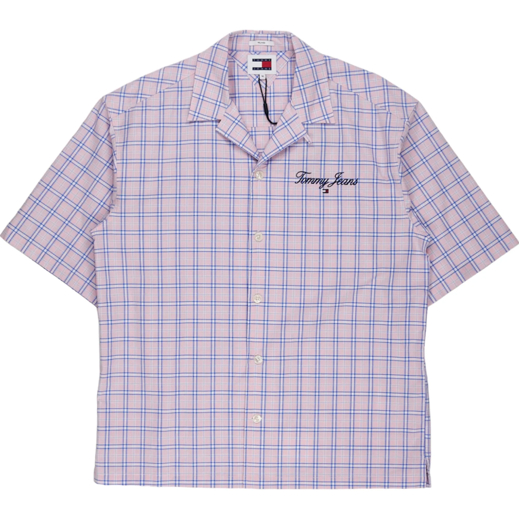 Tommy Jeans Pink Check Oxford Shirt