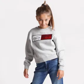 Tommy Jeans Sequins Flag Kids' Sweatshirt