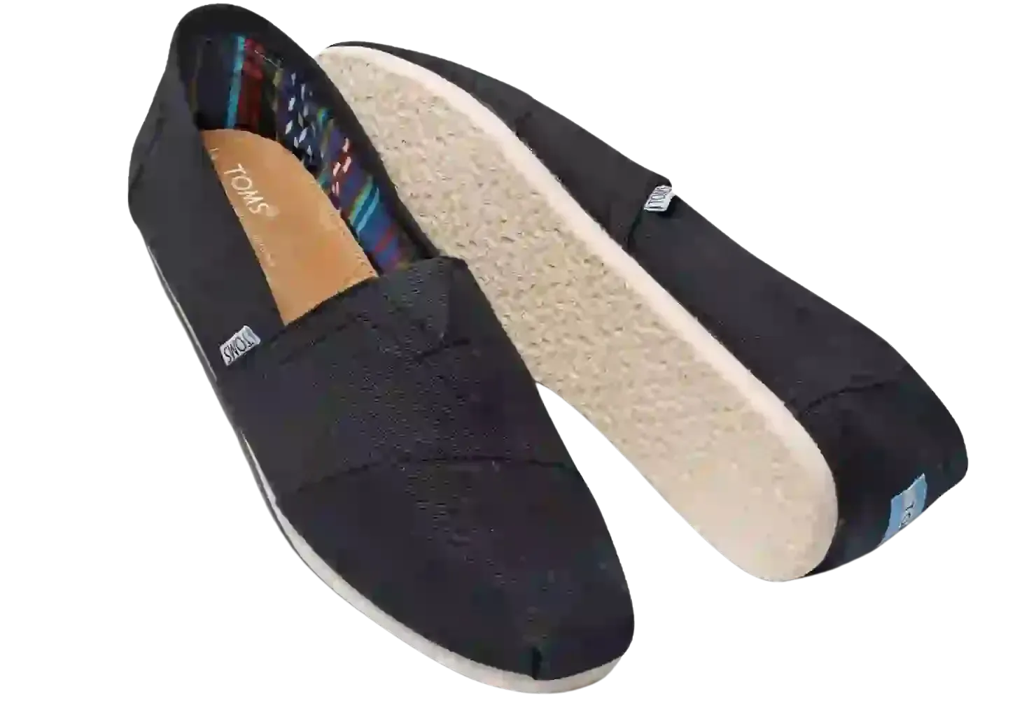 Toms Alpargata Slip-On Shoes in Black