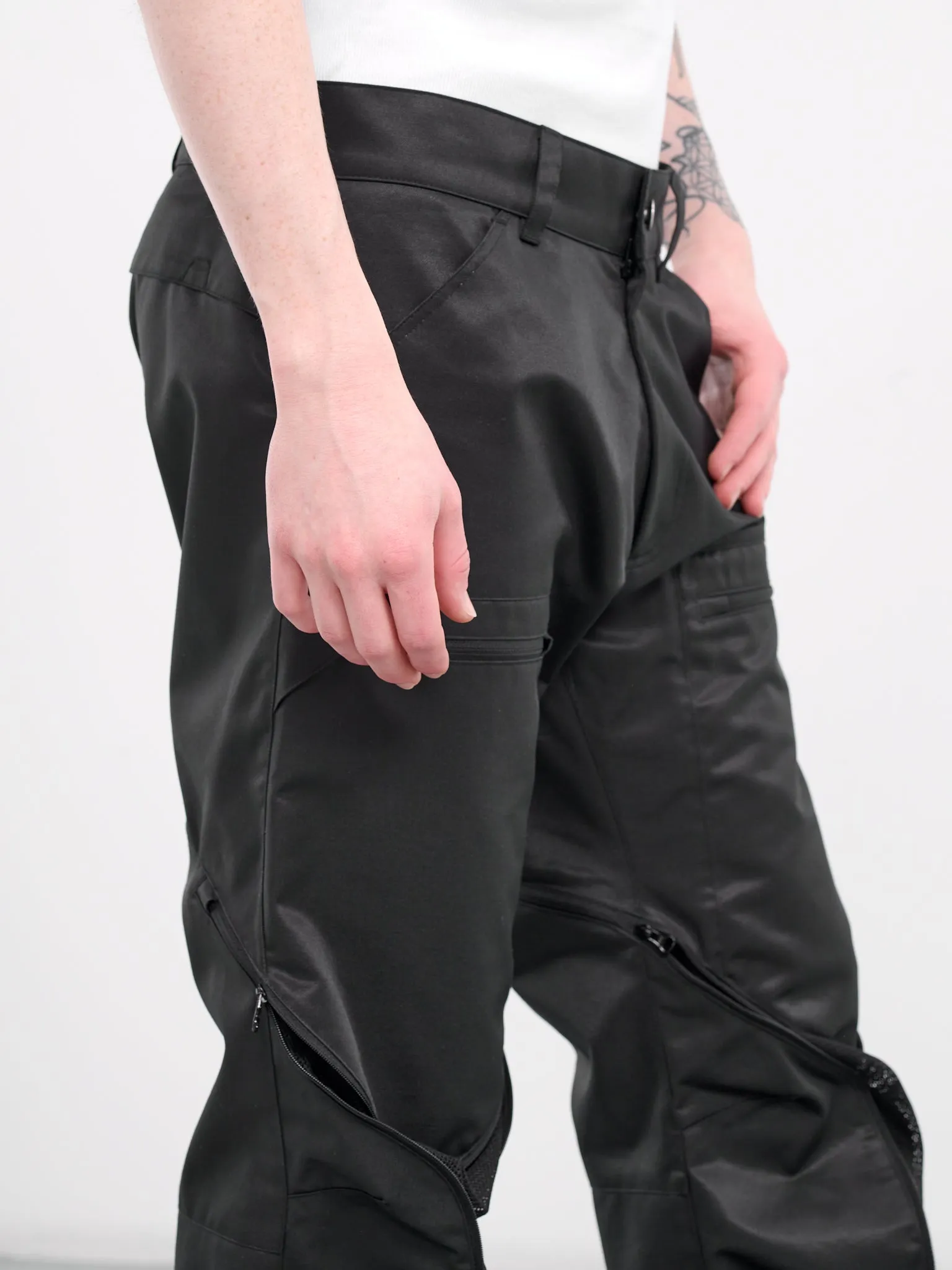 Tri-Zip Trousers (TR01-BLACK)