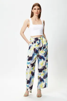 Multicolour Abstract Print Bottoms