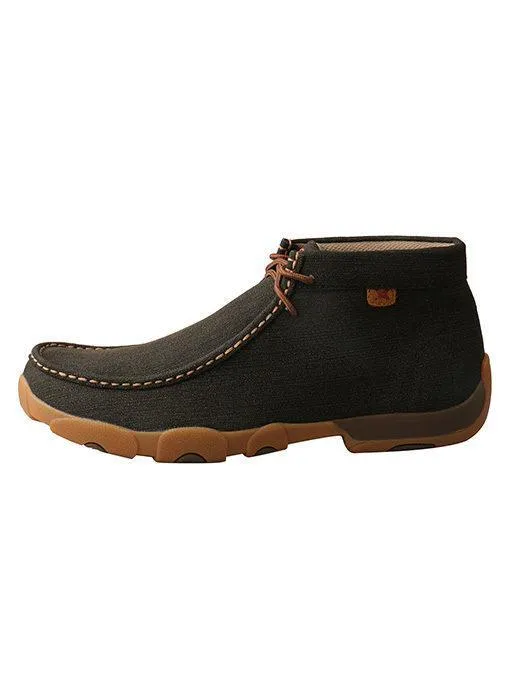 TWISTED X | Men’s Chukka Driving Moc MATT BLACK MDM0080