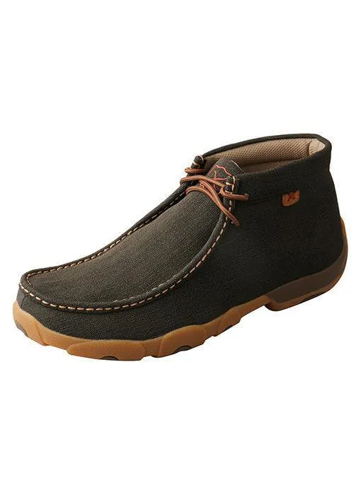 TWISTED X | Men’s Chukka Driving Moc MATT BLACK MDM0080