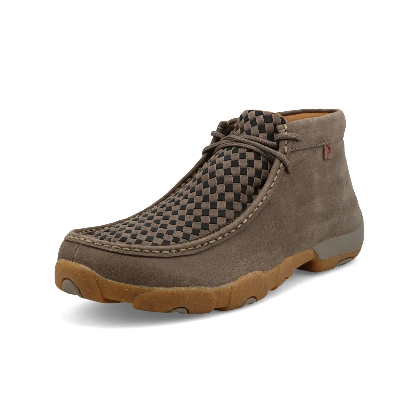 Twisted X Men's Chukka Driving Moc in Taupe Grey & Black