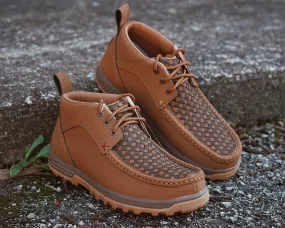 Twisted X: Men’s Chukka Driving Moc Woven Clay & Cocoa