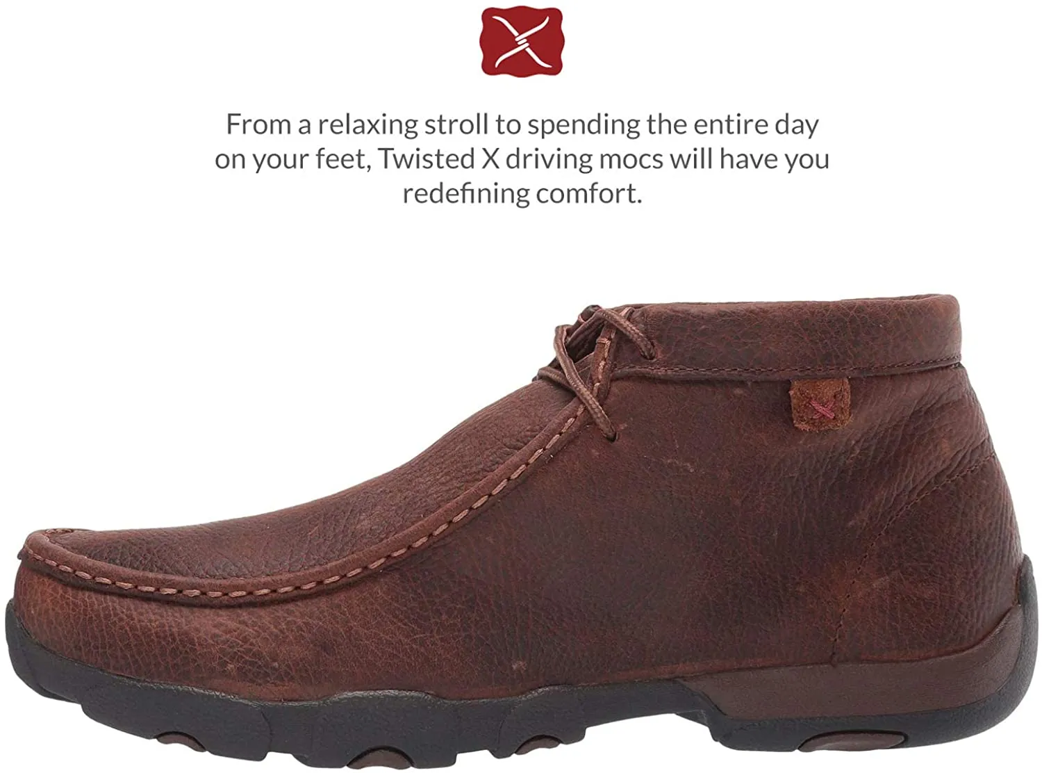 Twisted X Men's Copper Chukka Driving Moc 9.5W