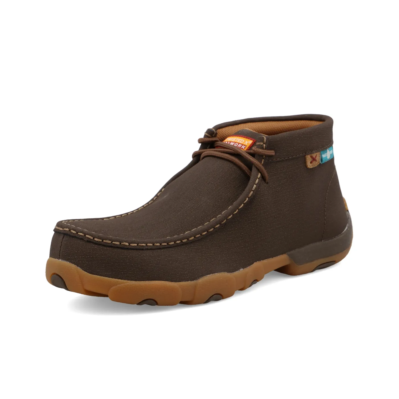 Twisted X Waterproof Work Chukka Driving Moc – Chocolate