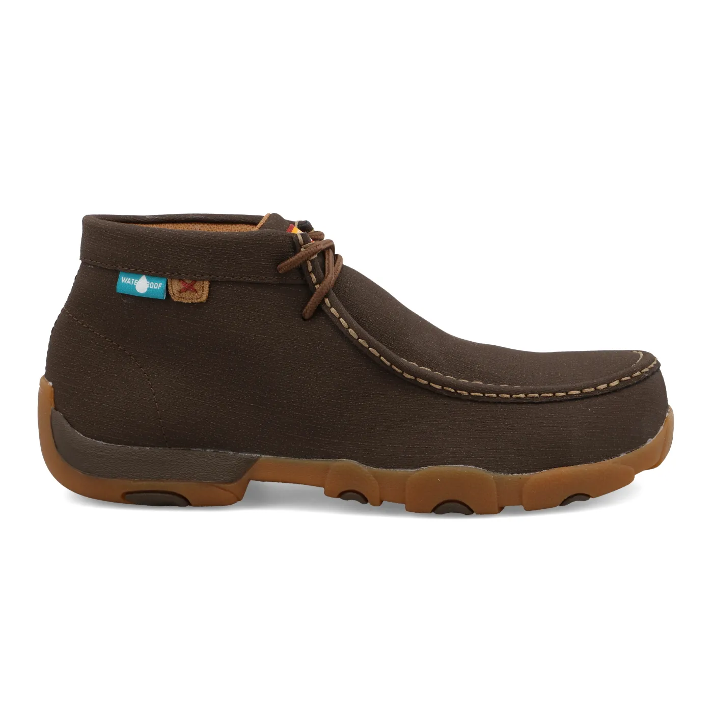 Twisted X Waterproof Work Chukka Driving Moc – Chocolate