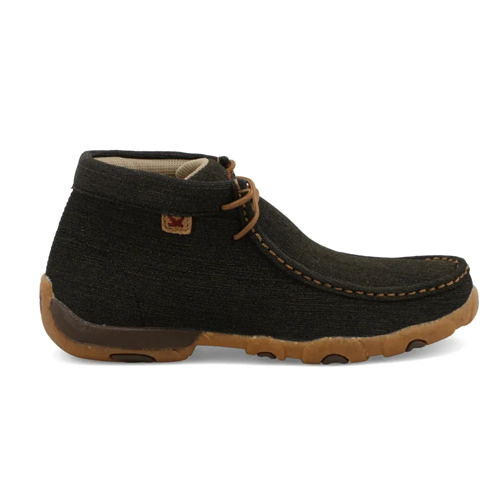 Twisted X Women's Chukka Driving Moc in Charcoal/Brown