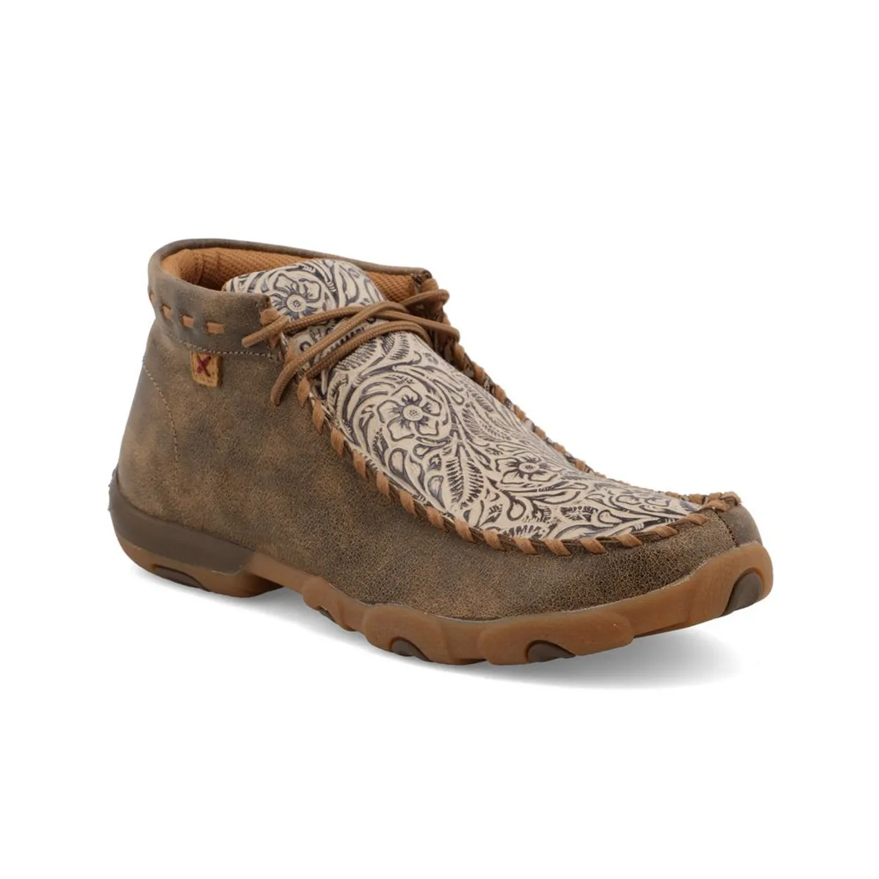 Twisted X Women's Chukka Driving Moc - Brown Print