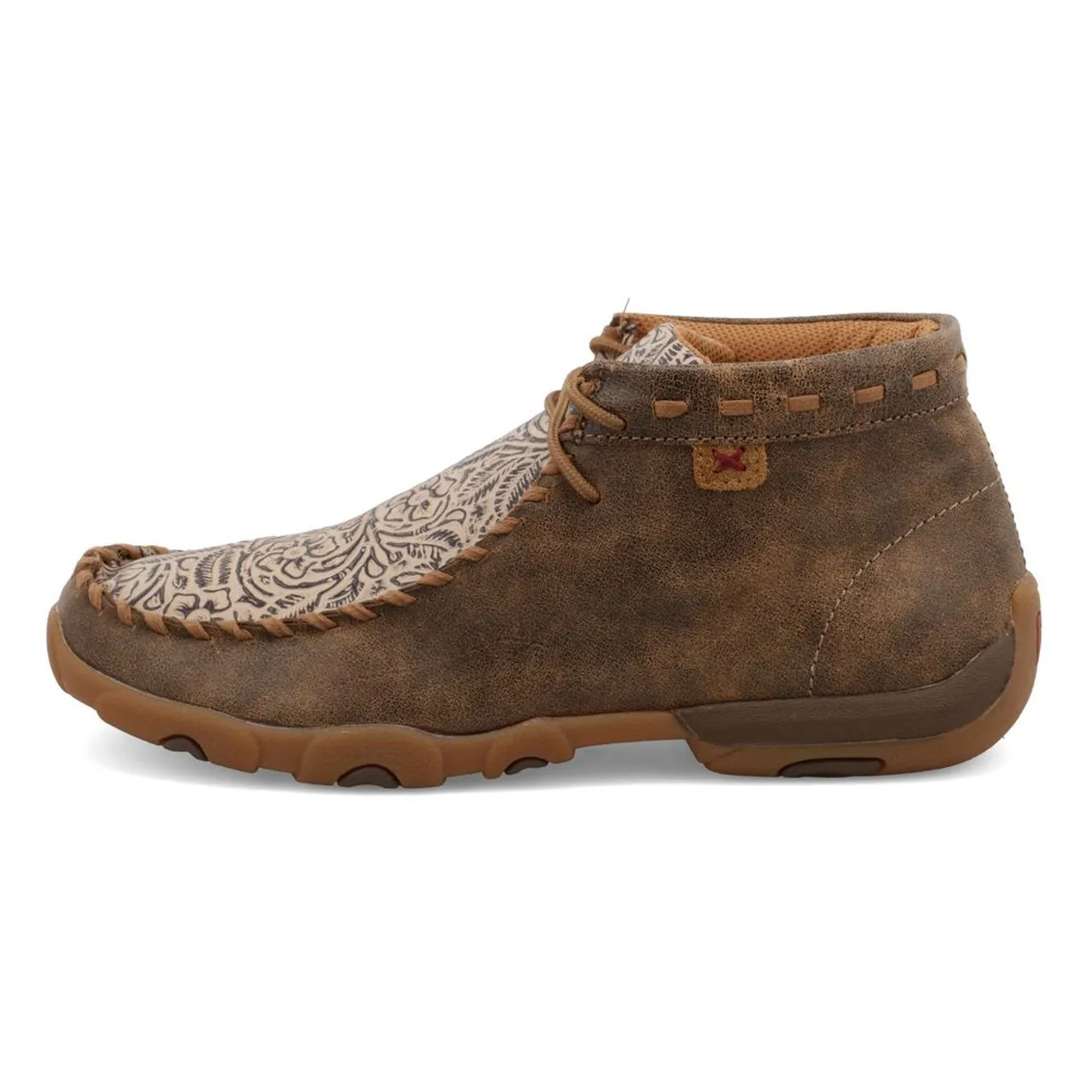 Twisted X Women's Chukka Driving Moc - Brown Print