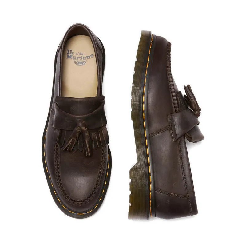 Unisex Adrian Crazy Horse Shoes- Dark Brown