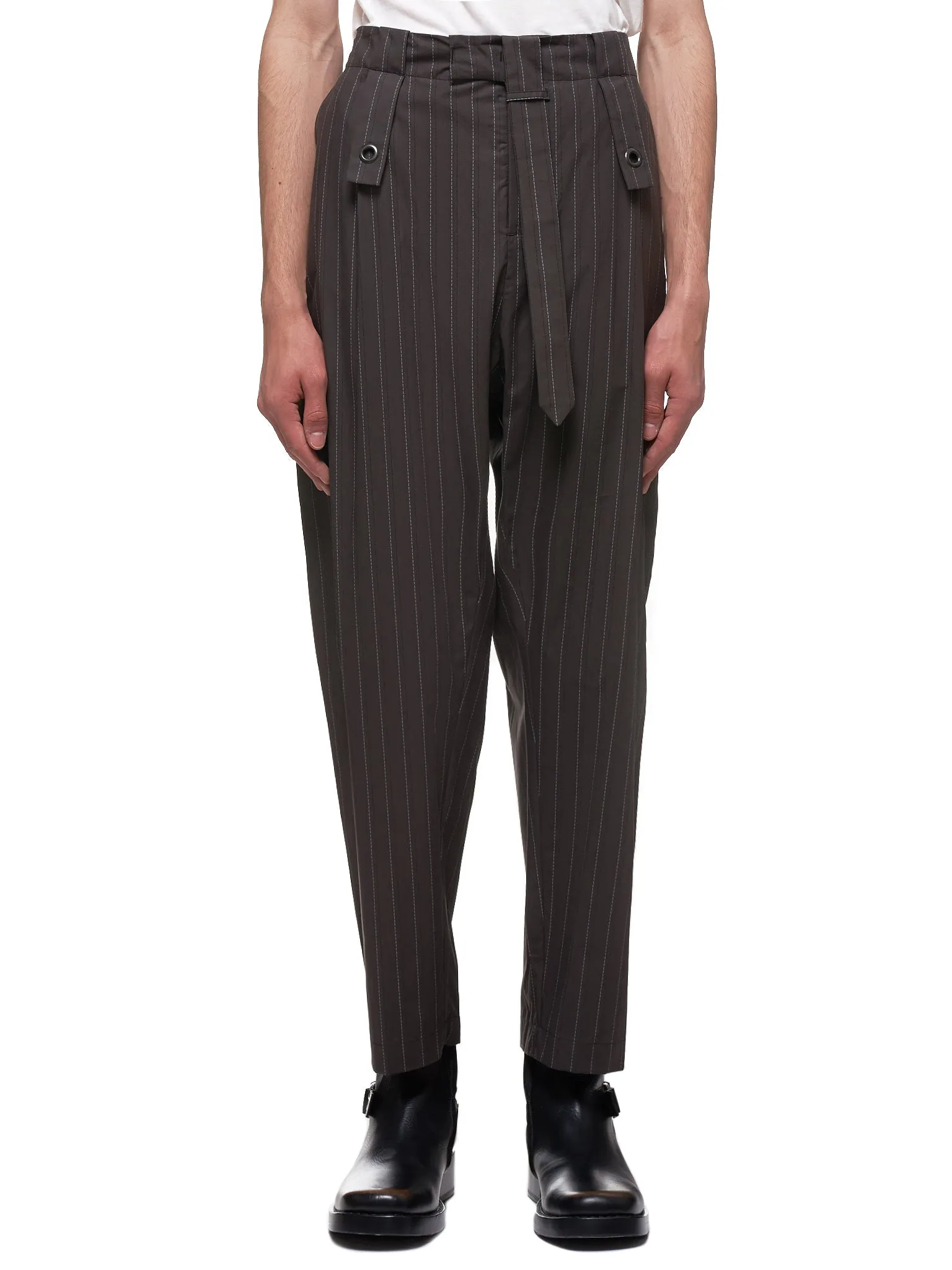 Utility Trousers (MWOTRS03-GRAY-PINSTRIPE)