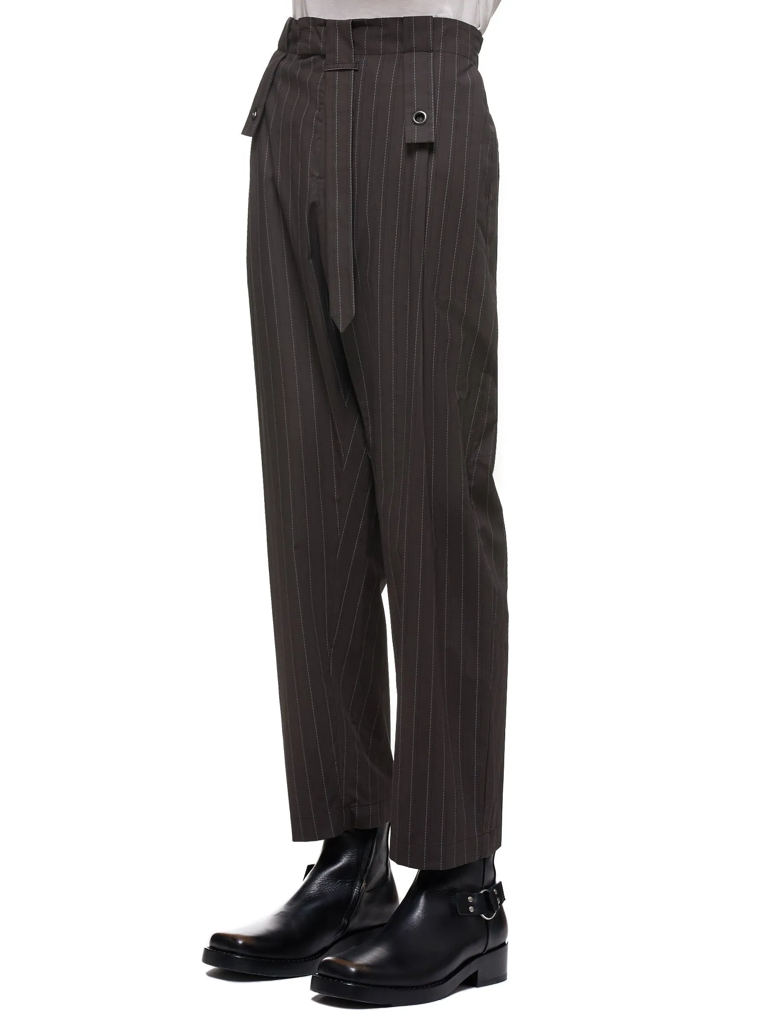 Utility Trousers (MWOTRS03-GRAY-PINSTRIPE)