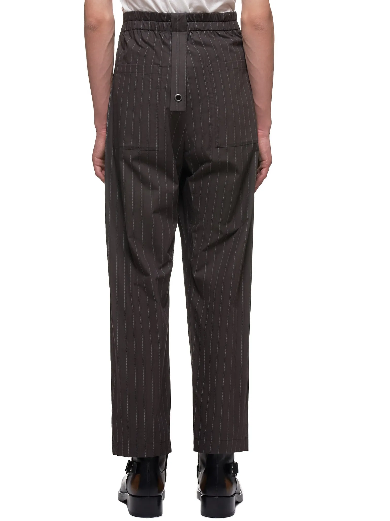 Utility Trousers (MWOTRS03-GRAY-PINSTRIPE)