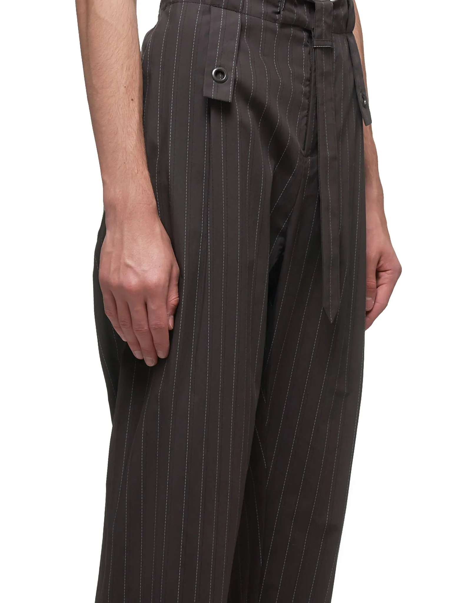 Utility Trousers (MWOTRS03-GRAY-PINSTRIPE)