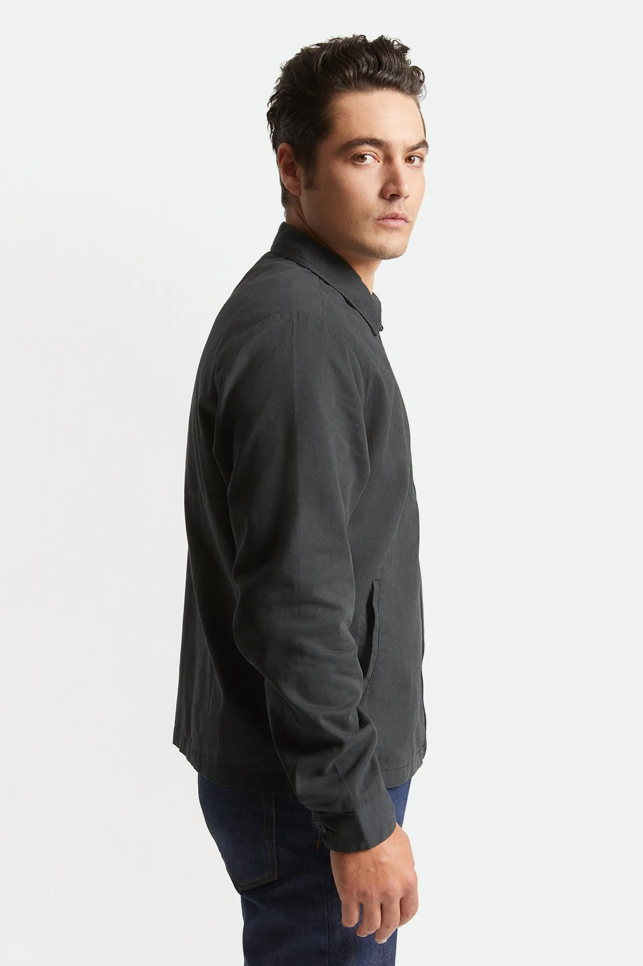 Utopia Men's Jacket - Washed Black