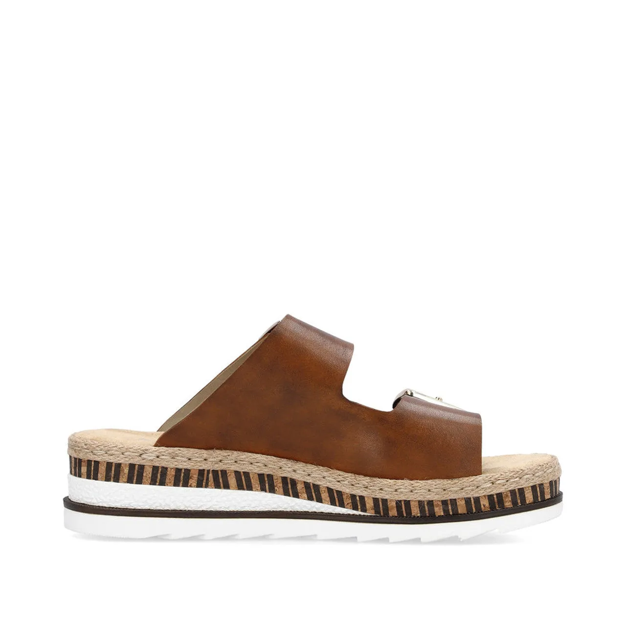 Rieker Rich Tan Buckle Sandal V7955