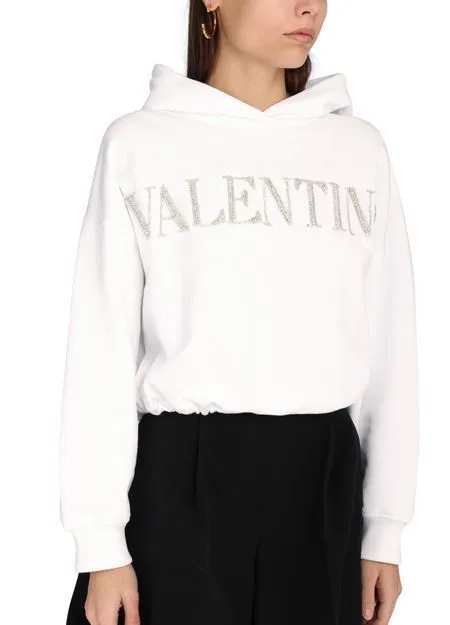 VALENTINO Embroidered Jersey Sweatshirt - Buy Online