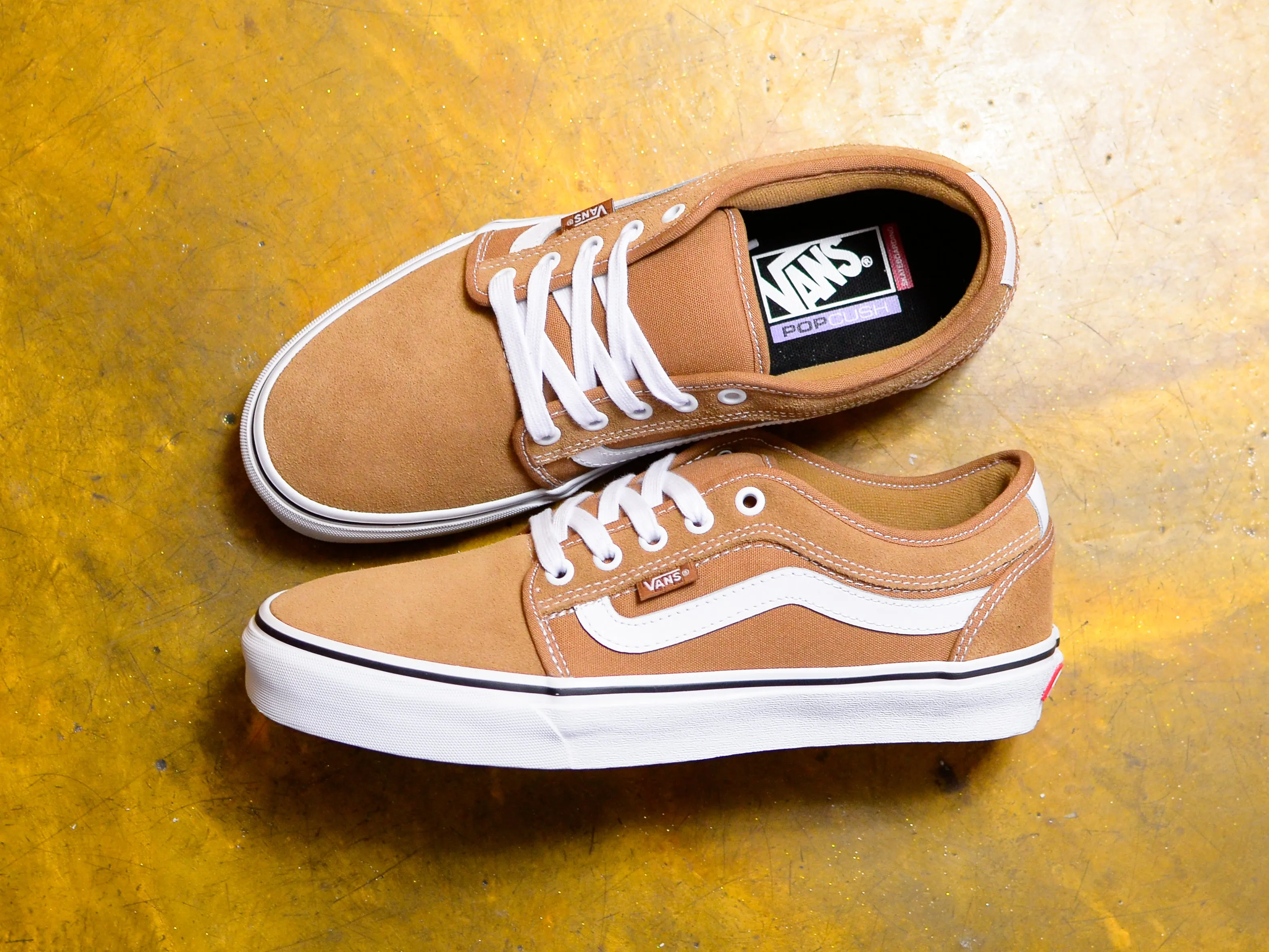 Vans Skate Chukka Low Sidestripe - Tobacco / White