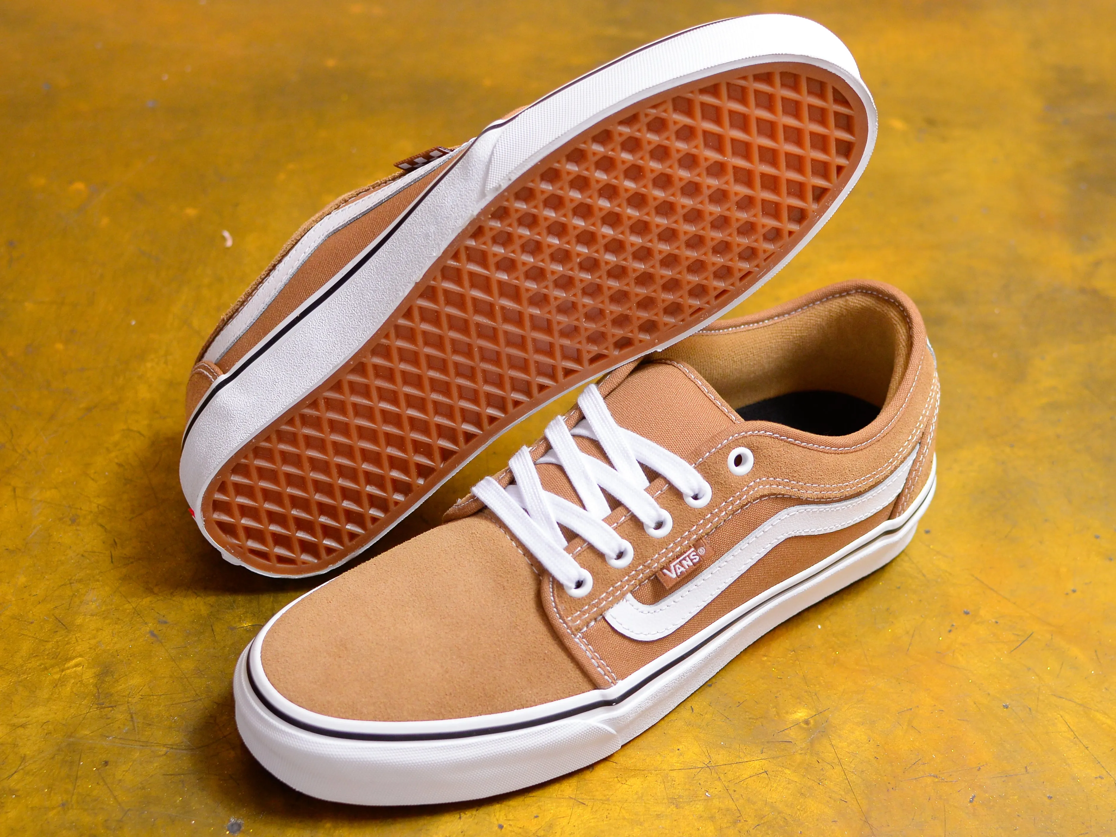 Vans Skate Chukka Low Sidestripe - Tobacco / White