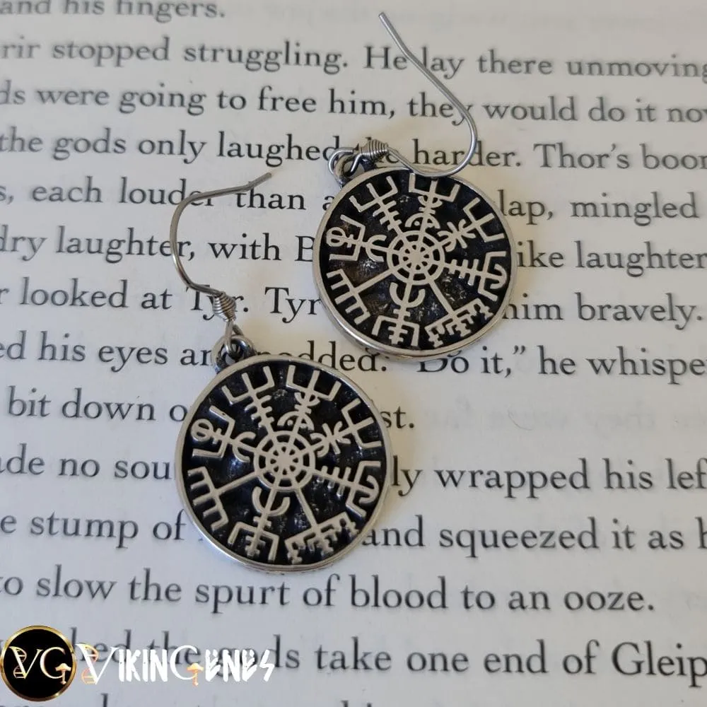 Viking Compass Earrings for Women