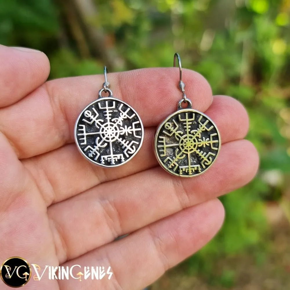 Viking Compass Earrings for Women