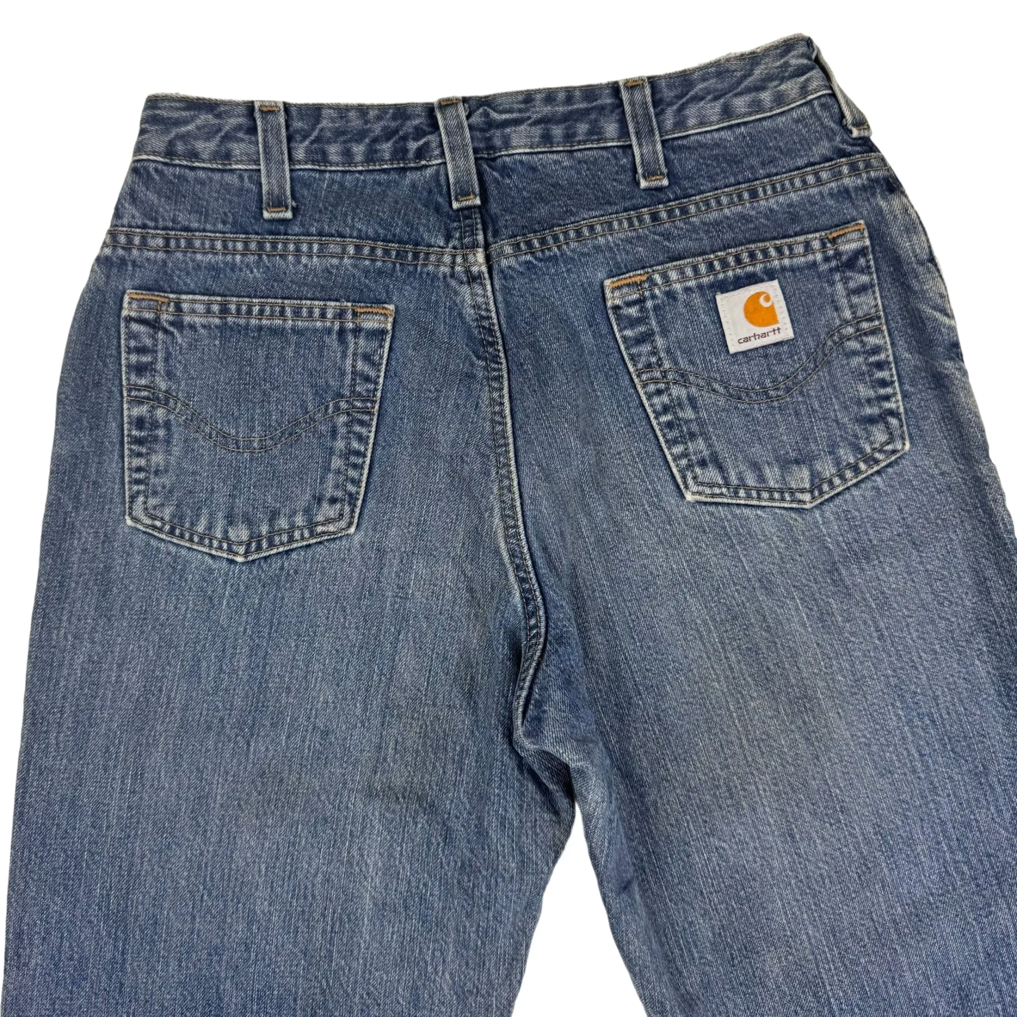 Vintage Carhartt Flannel Lined Blue Denim Jeans