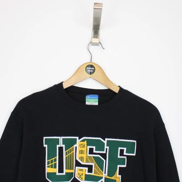 Vintage Champion USF USA Spellout Sweatshirt Small