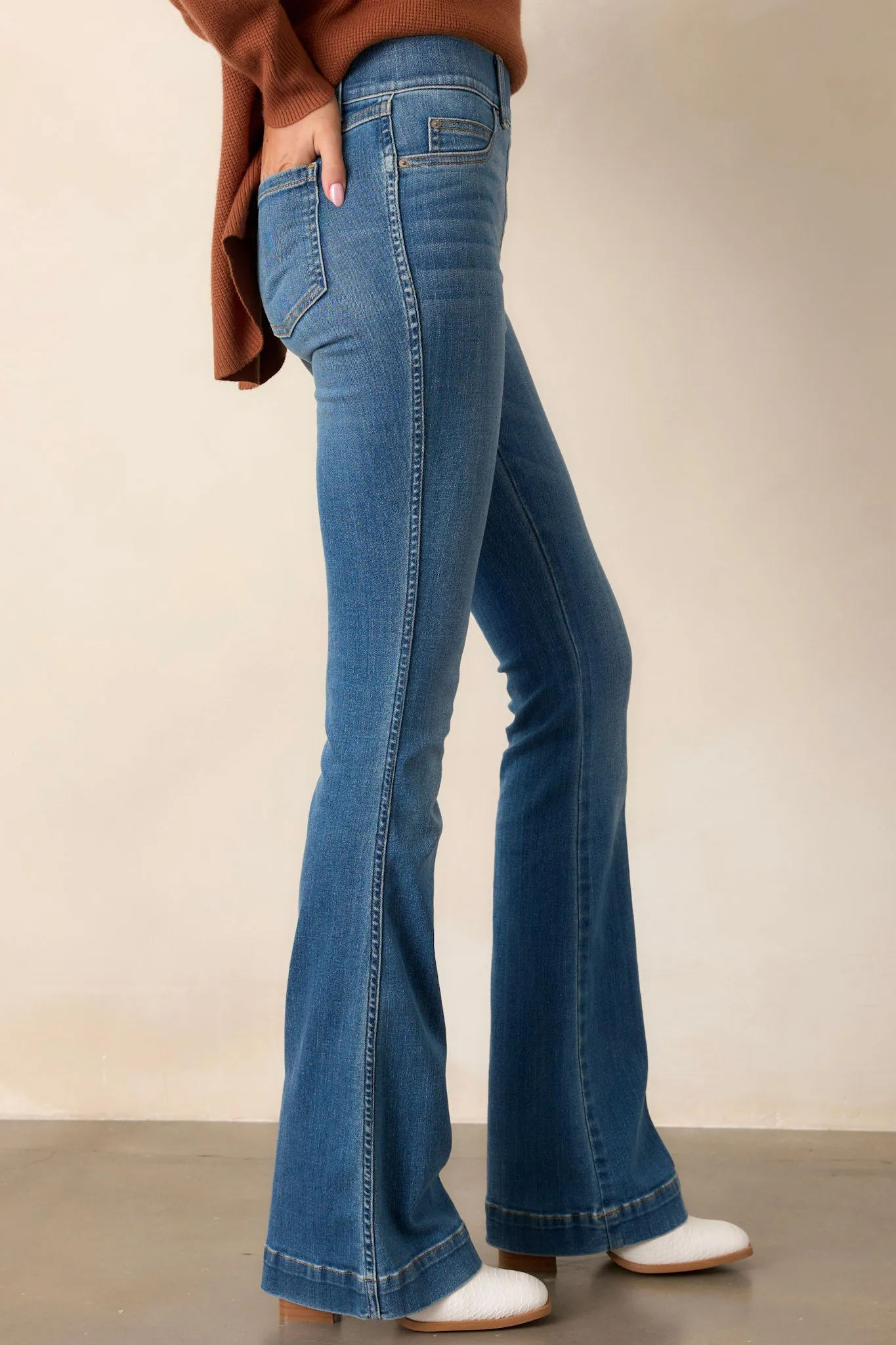 Vintage Indigo Flare Jeans