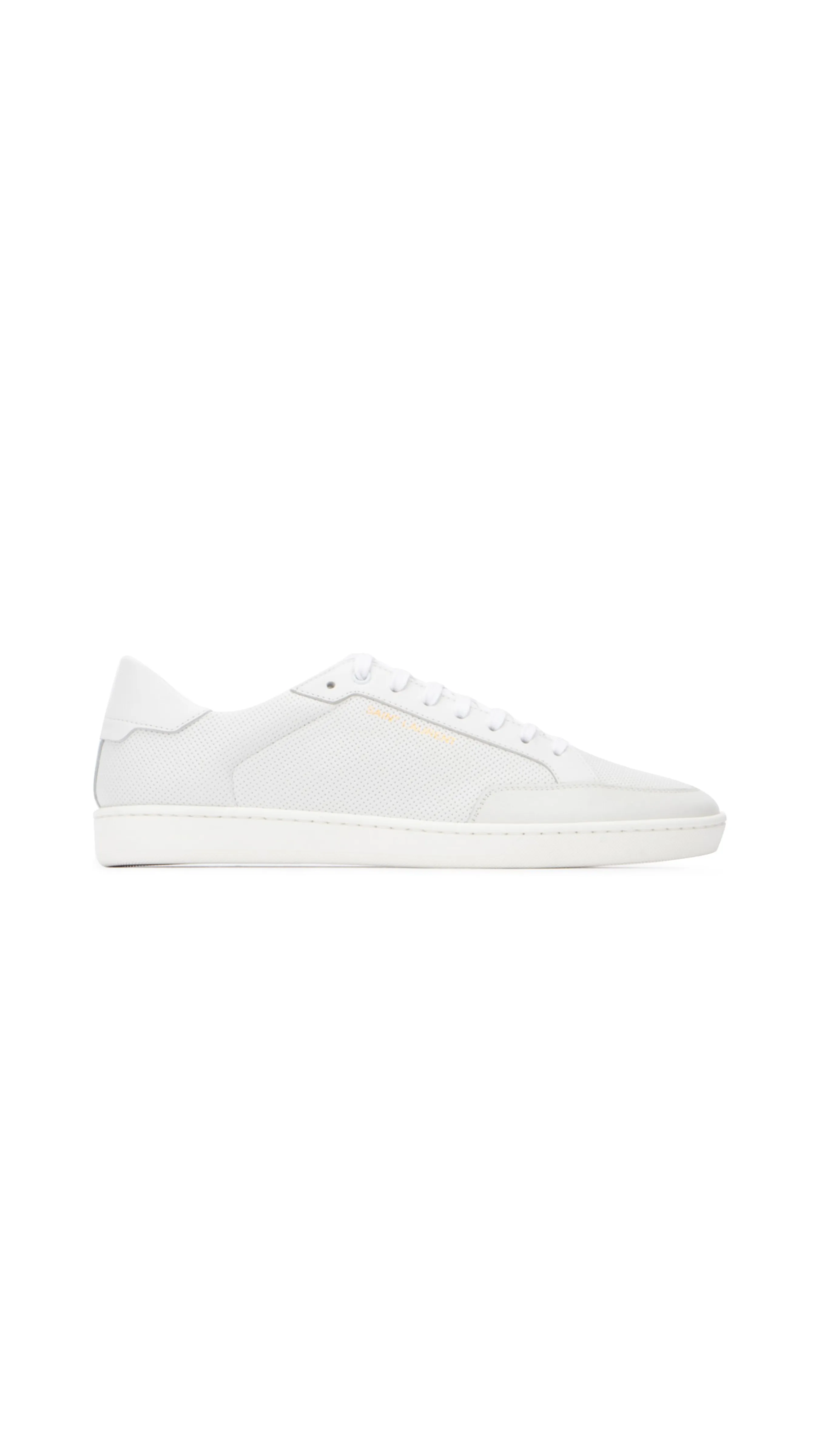 White Perforated Leather Court Classic SL/10 Sneakers