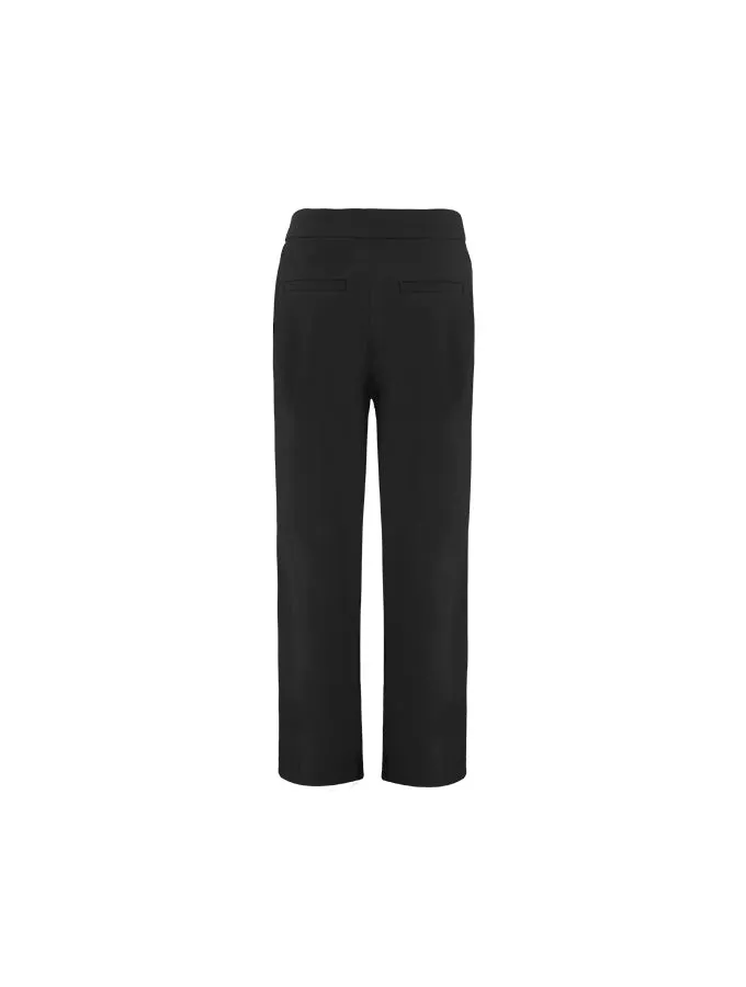 Wide Leg Contrast Stitching Tailored Trousers