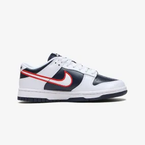 Nike WMN'S Dunk Low Premium 'White/University Red-Obsidian-Wolf Grey'