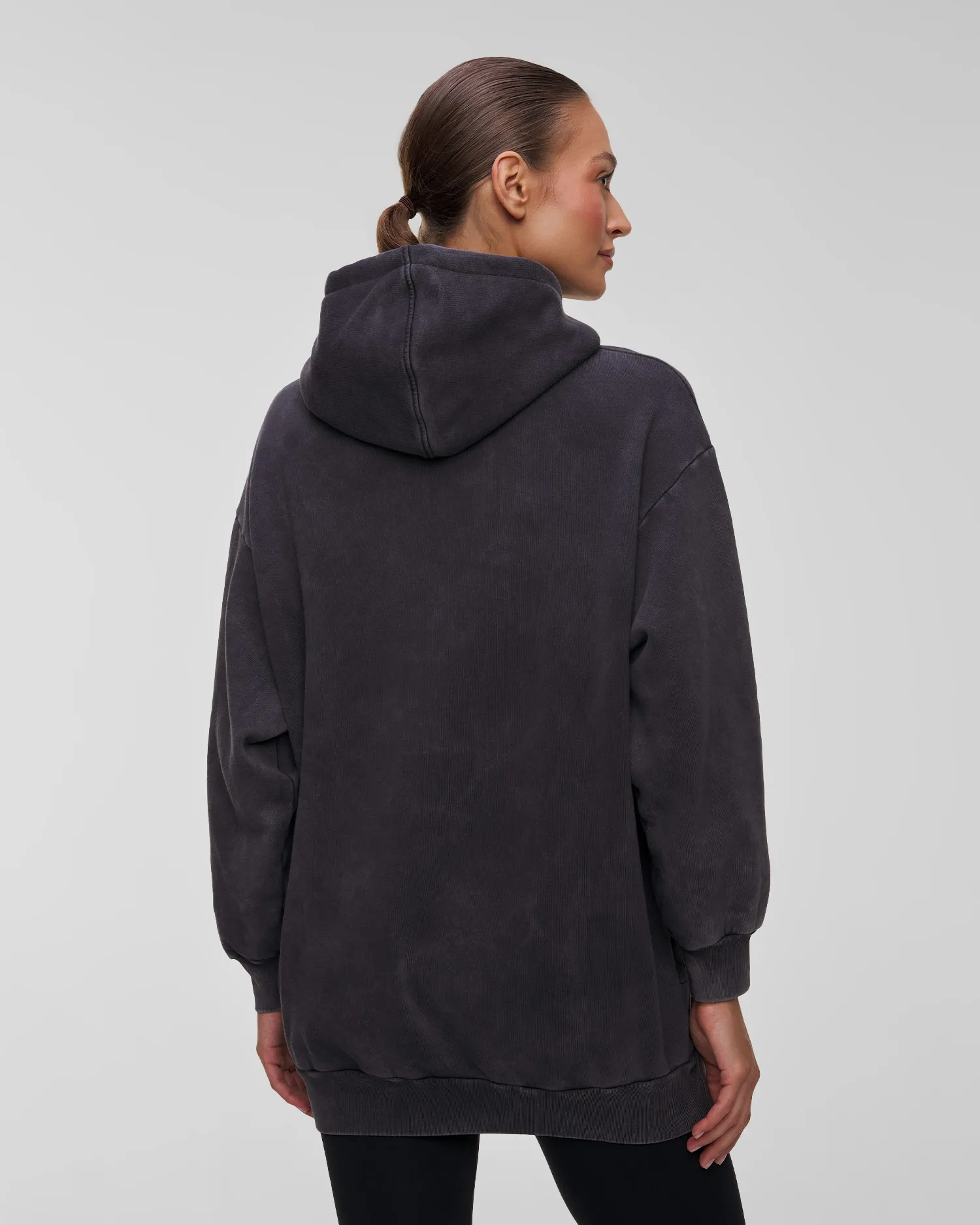 Women's long hooded sweatshirt Deha C12160-10009