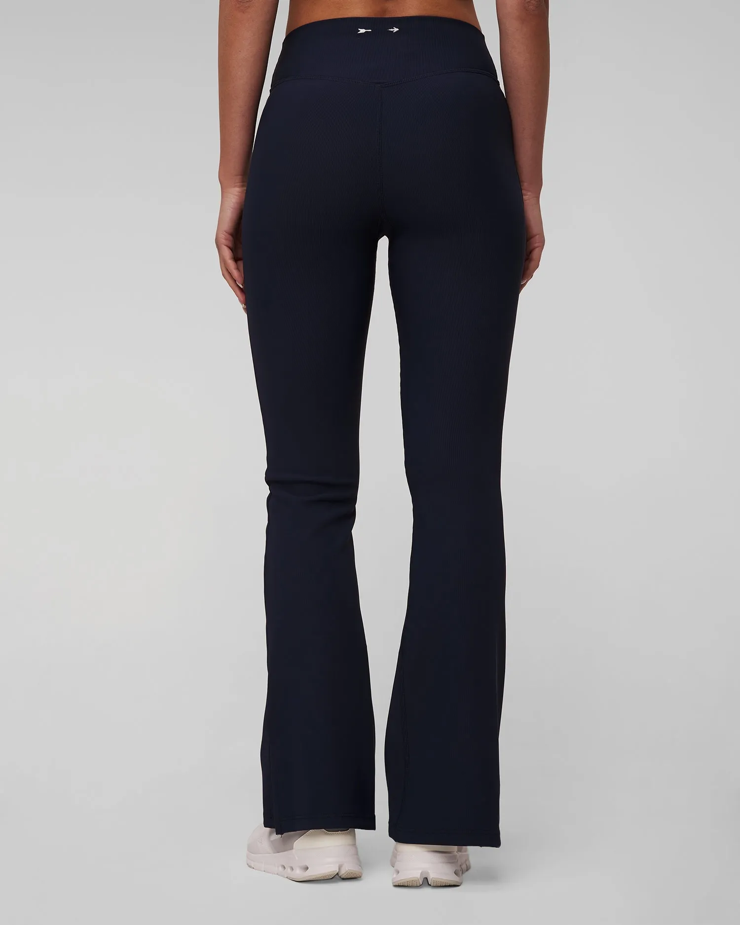 Women's navy blue trousers The Upside Ribbed Florence Flare usw124111-navy