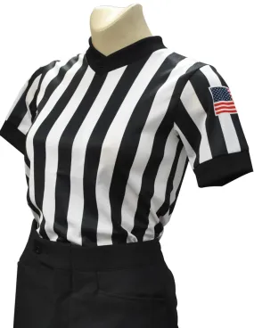 Women's Body Flex Sublimated 1 Basketball Officials Shirt W/Flag