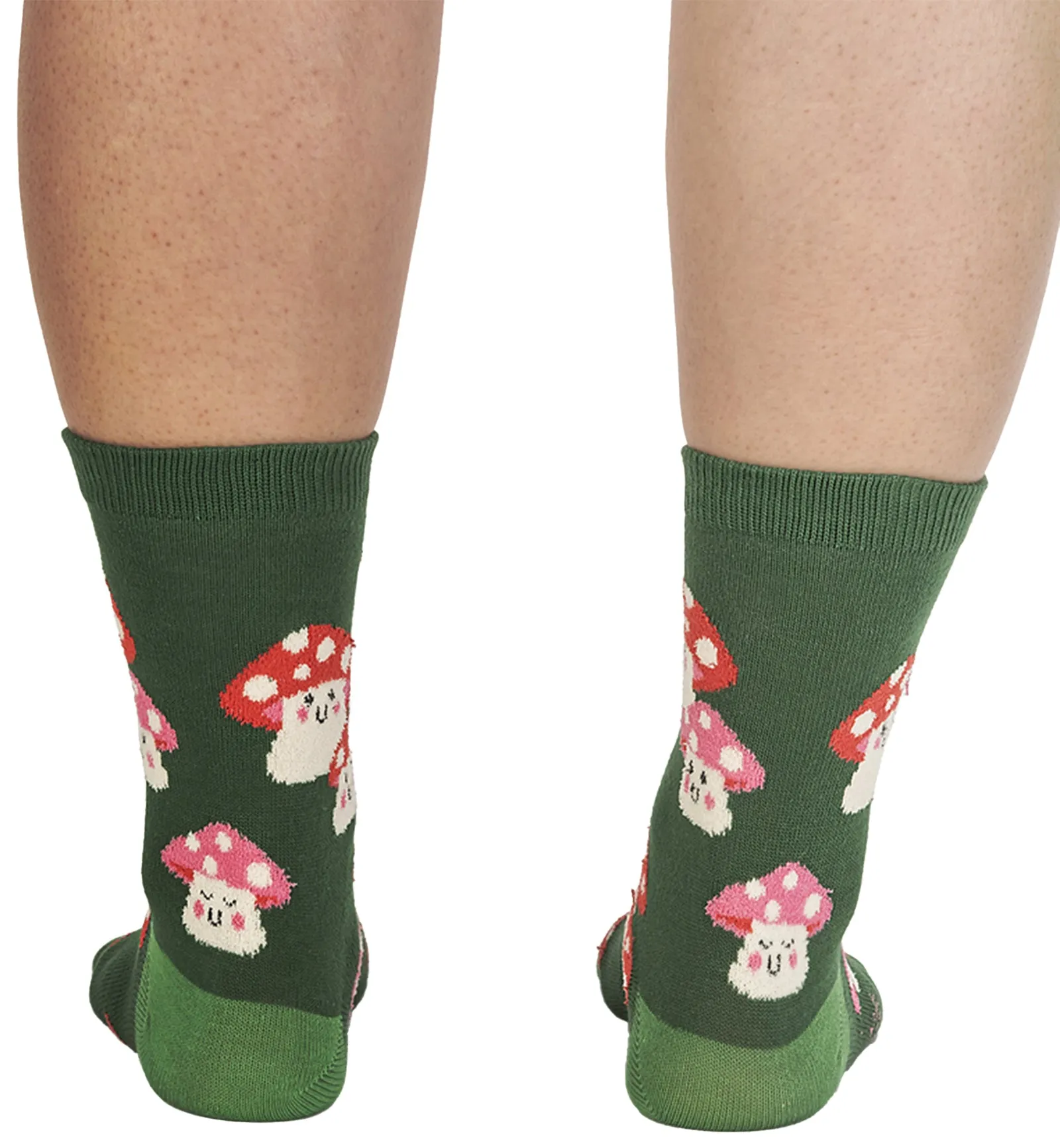 Women's Crew Socks - Prints - Mellow Mushrooms