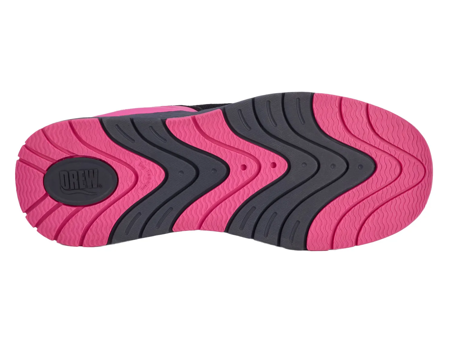  Women's Halo Step in Shoe EXTRA WIDE in Black/Pink Combo  