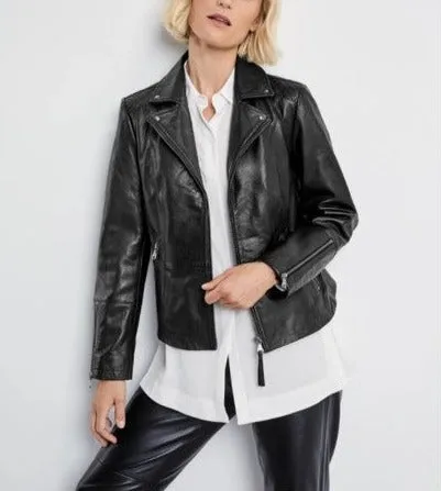 Womens Leather Zip Jacket  630003