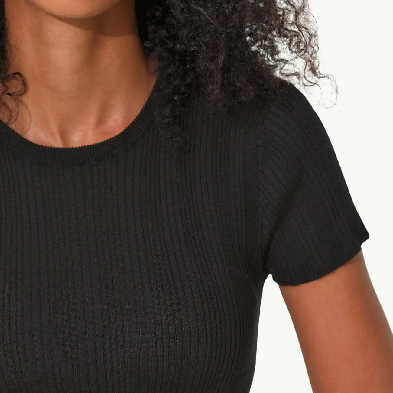 Women's Superfine Base Knit Tee - Black