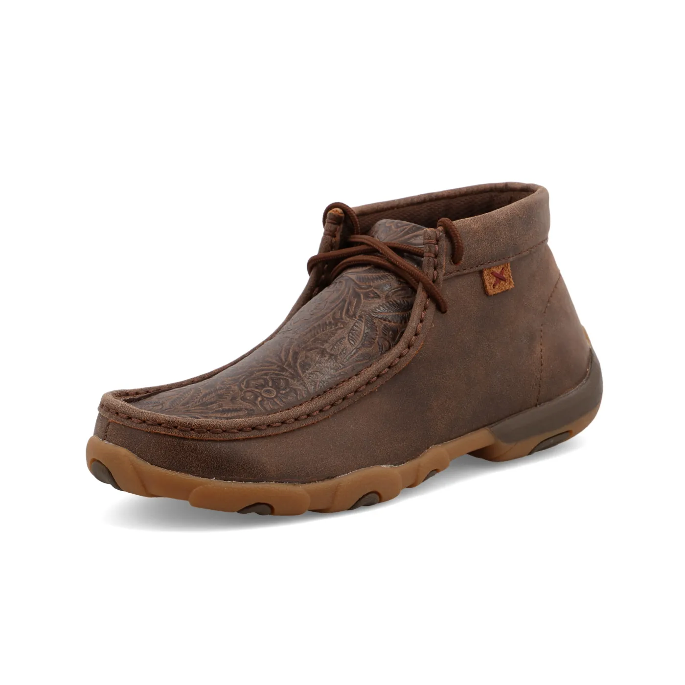 Women’s Twisted X Chukka Driving Moc – Brown & Brown Print WDM0079