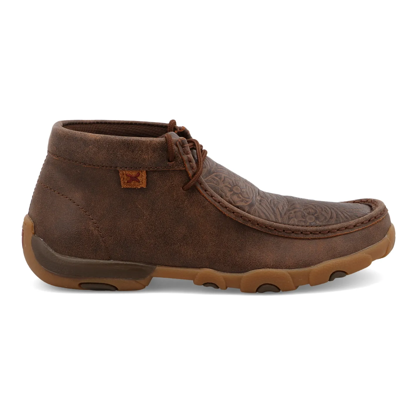 Women’s Twisted X Chukka Driving Moc – Brown & Brown Print WDM0079